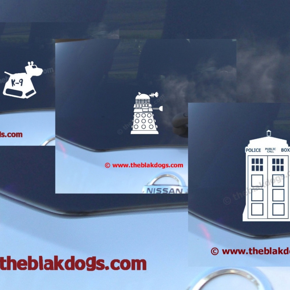 Police Call Box - Robot - and Robot dog Collection - Vinyl Car Decal ...